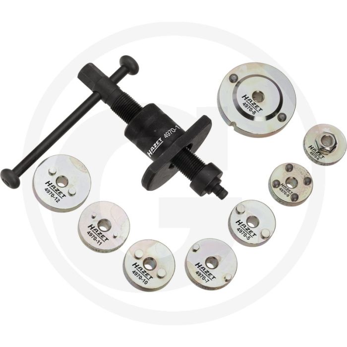 Hazet Remzuiger terugstelset - Inclusief 22-delig adapter set