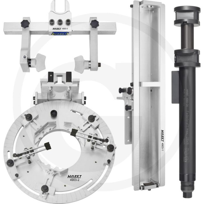Hazet Stationaire universele veerspanner, 4-delig - Veerspancapaciteit 3000 kg