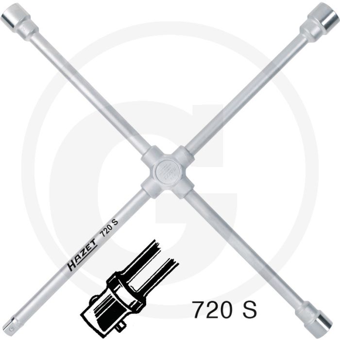 Hazet Kruissleutel 750 mm Chroom-vanadium DIN 3119