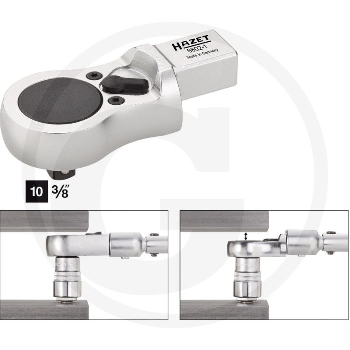 Hazet Insteek-omschakelratel 200 Nm Verchroomd 81 mm