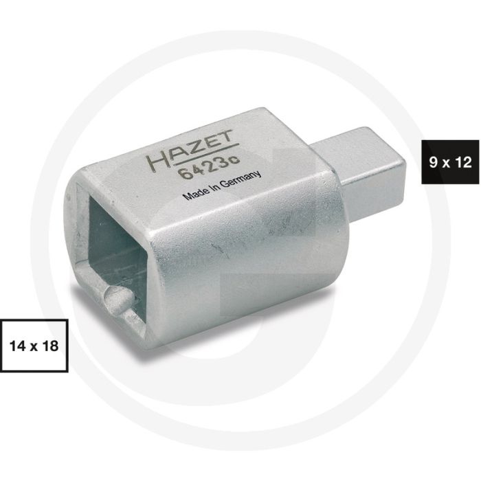 Hazet Insteekadapter 400 Nm Verchroomd