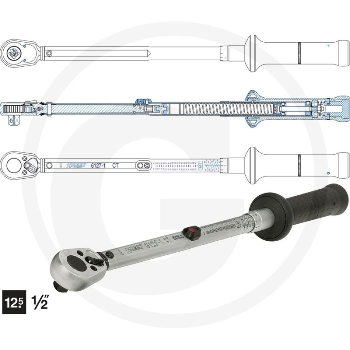 Hazet Momentsleutel 660mm, 339Nm vastdraaien