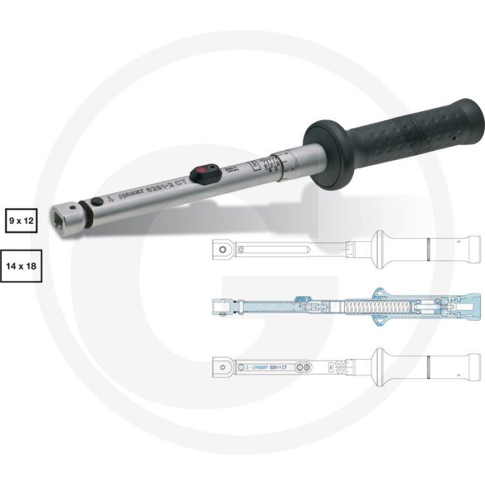 Hazet Momentsleutel 510mm DIN EN ISO 6789 40-200Nm