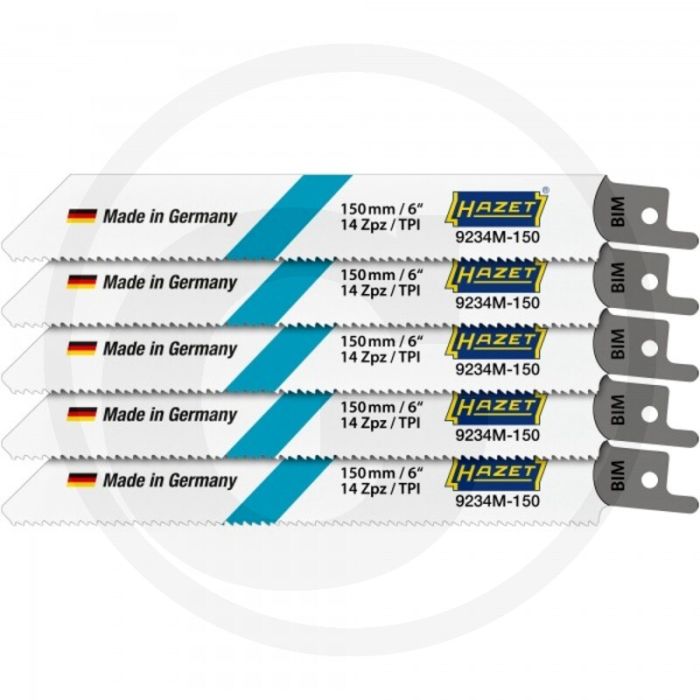 Hazet Set reciprozaagbladen (voor metaal) Hazet Set reciprozaagbladen (voor metaal)