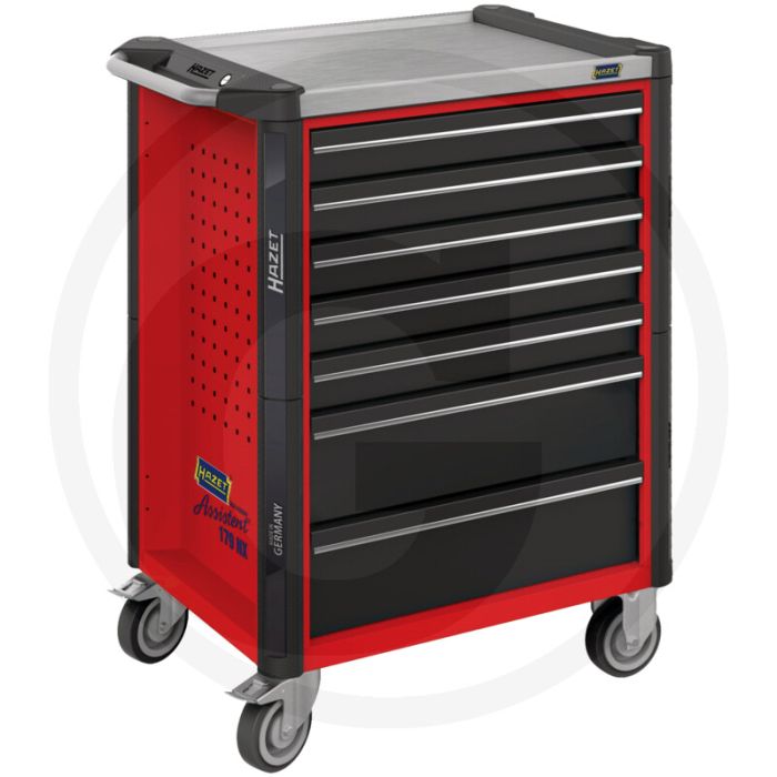 Hazet WERKZEUGWAGEN RAL 3020, 7 Schubladen, 540 kg. Hazet WERKZEUGWAGEN RAL 3020, 7 Schubladen, 540 kg.