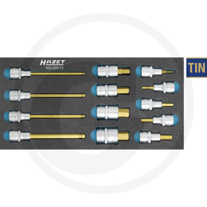 Hazet Dopsleutelbitset TIN gecoat - 342 mm