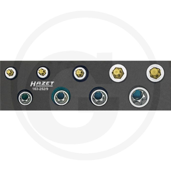 Hazet Dopsleutelbitset (XZN) TIN gecoat - 172 mm