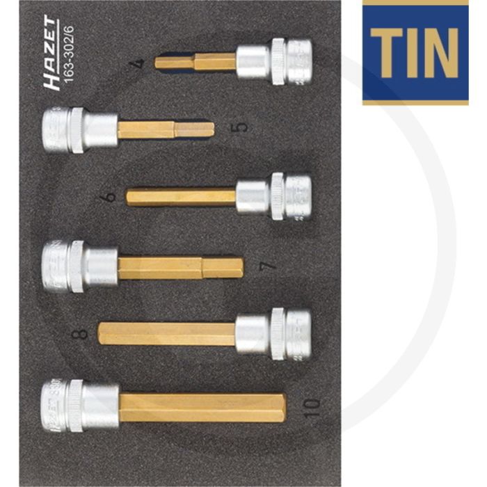 Hazet Dopsleutelbitset TIN gecoat 172 mm