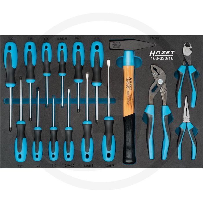 Hazet Metalen gereedschapskist met basisassortiment 519x342mm Hazet Metalen gereedschapskist met basisassortiment 519x342mm