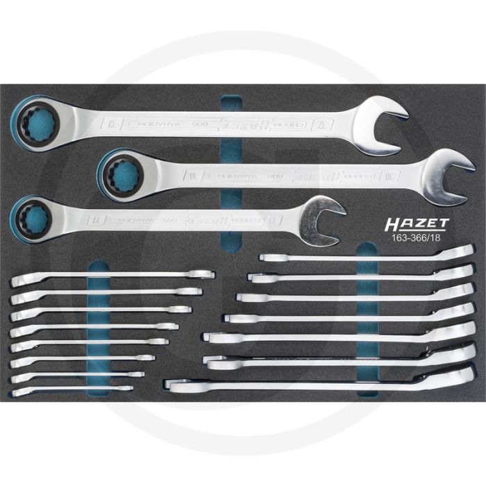 Hazet Ratel-ring-steeksleutelset 519 mm.