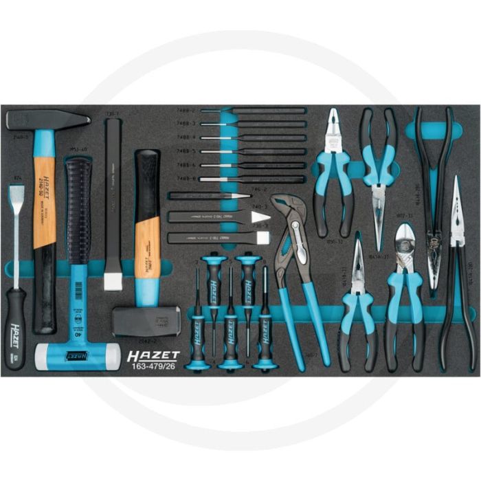 Hazet Werkzeug-Sortiment met 26 tools, SIS-Ordnungssystem, 691x392 mm Hazet Werkzeug-Sortiment met 26 tools, SIS-Ordnungssystem, 691x392 mm