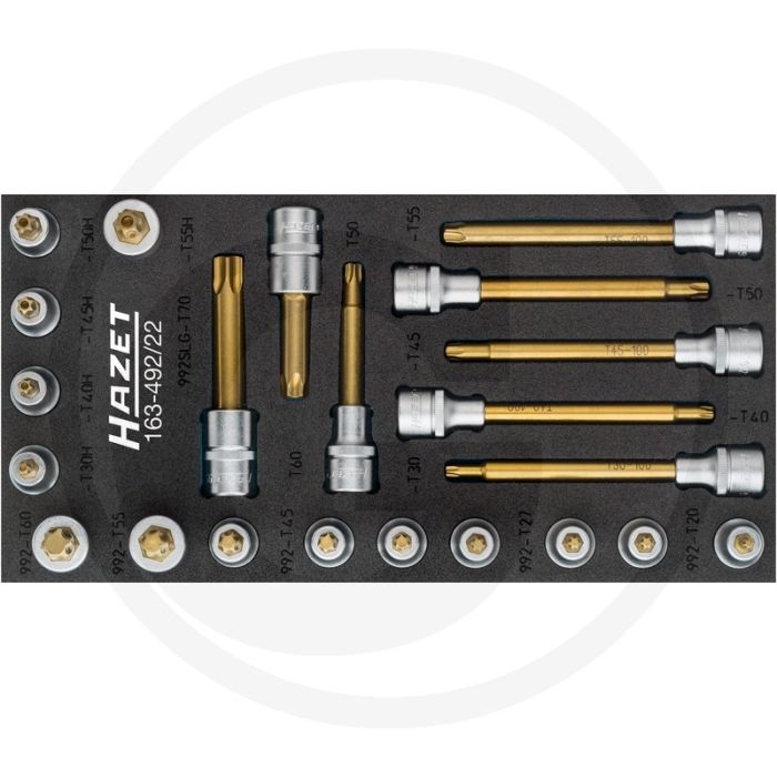 Hazet Dopsleutelbitset TORX® TIN gecoat - 342 mm