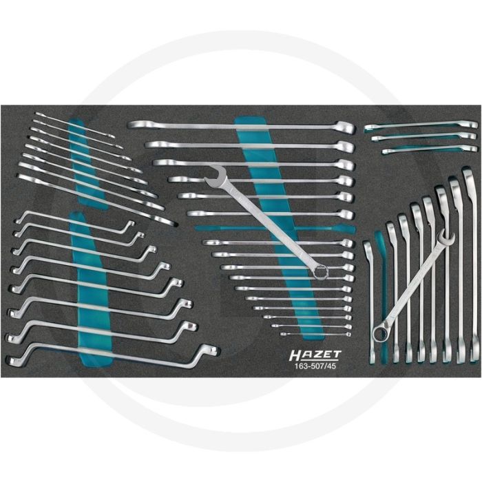 Hazet Werkzeug-Sortiment 163-507/45 met Safety-Insert-System