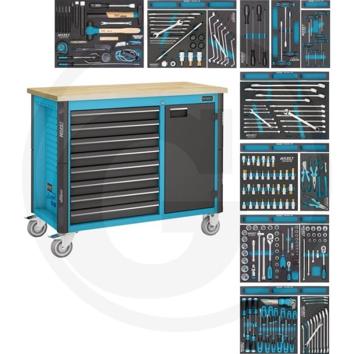Hazet Werkbank Assistent® 179NW-8/244 compleet met 244-delig gereedschapsassortiment