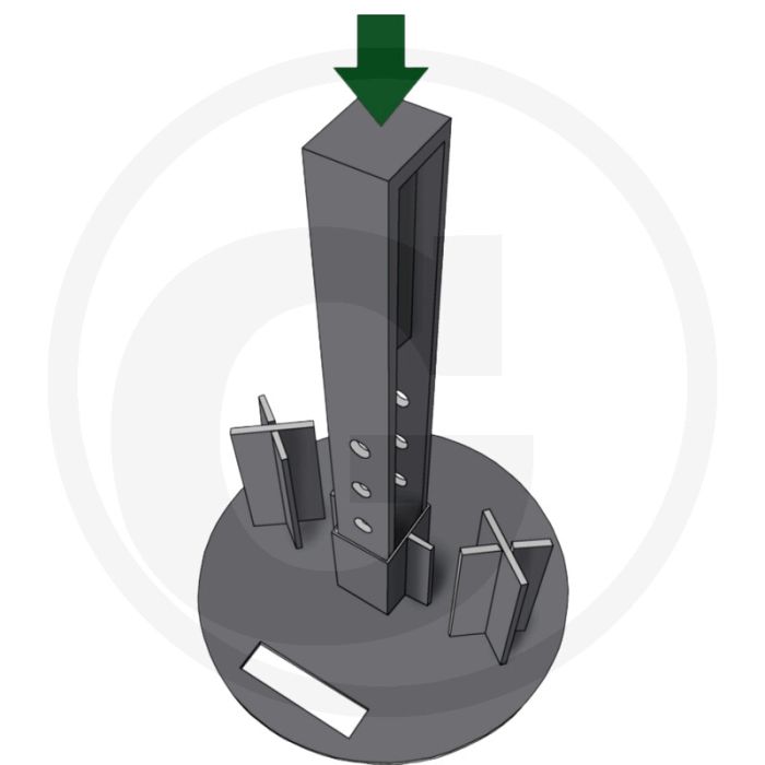 Climavi Installation Tool Climavi Soil Uitvoering: Installationswerkzeug (Vorstecher, Grundplatte, Schraube)