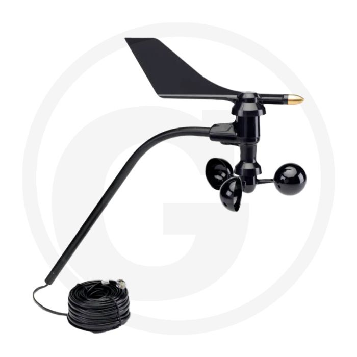 Climavi Davis Anemometer + Adapter - Windrichtung: ±3°, Windgeschwindigkeit: 1-200 mph
