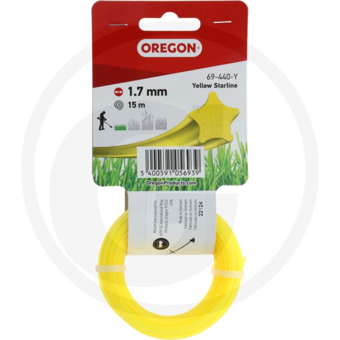 OREGON Trimmerdraad nylon (YellowLine ster)