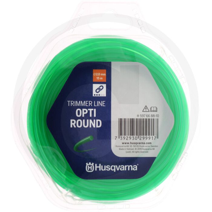 Husqvarna Nylonfaden Opti-Rund (Faden-Ø 2,0 mm / 15 m)