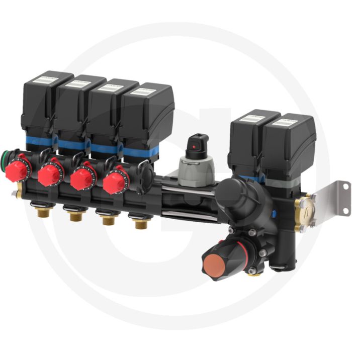 ARAG Proportioneel regelventiel serie 881 (elektrisch, 4-weg, debietmeter Wolf)