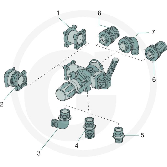 ARAG Adapters Nylon T5 Ø: T5 Afb. nr. 3