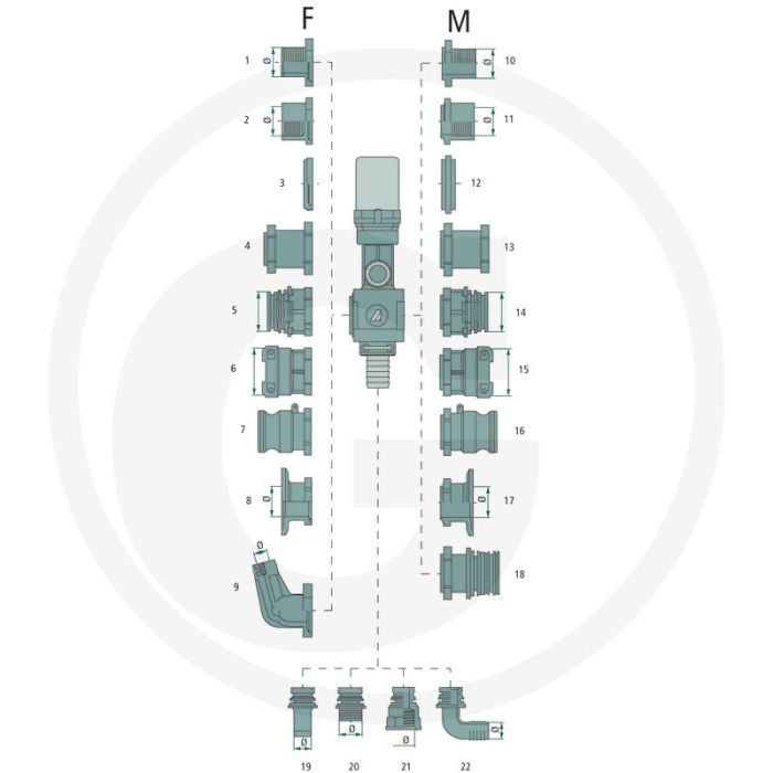 ARAG Adapters (met binnendraad)