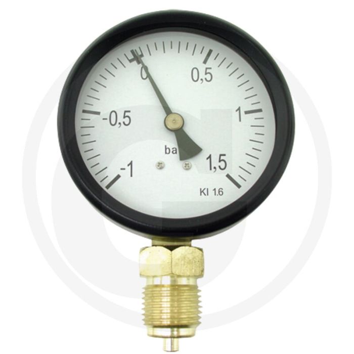 Vacuümmanometer - Ø 80mm, -1 → +1,5 bar, ABS kunststof
