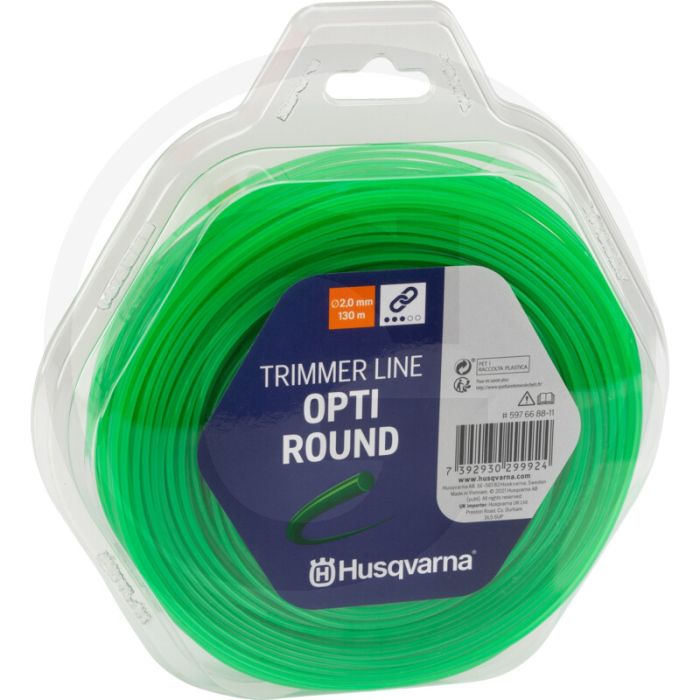 Husqvarna Nylonfaden Opti-Rund (Faden-Ø 2,0 mm / 130 m)