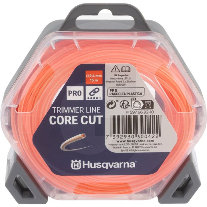 Husqvarna Nylonfaden Core-Cut (Faden-Ø 2,4 mm / 15 m)