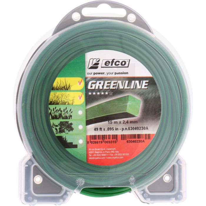 EMAK Trimmerdraad nylon (Greenline vierkant (63040230A))