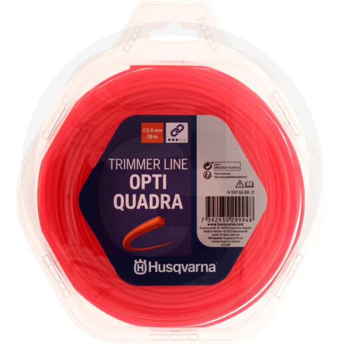 Husqvarna Nylonfaden Opti-Quadra (Faden-Ø 2,4 mm / 70 m)