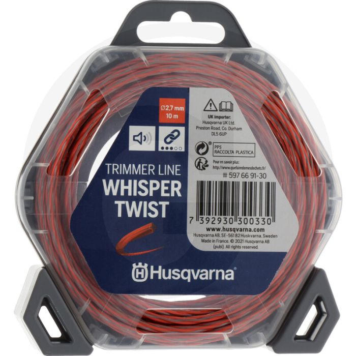 Husqvarna Nylonfaden Whisper-Twist (Faden-Ø 2,7 mm / 10 m)
