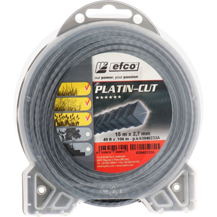 EMAK Trimmerdraad nylon (Platin-Cut 4-kant getand (63040233A))