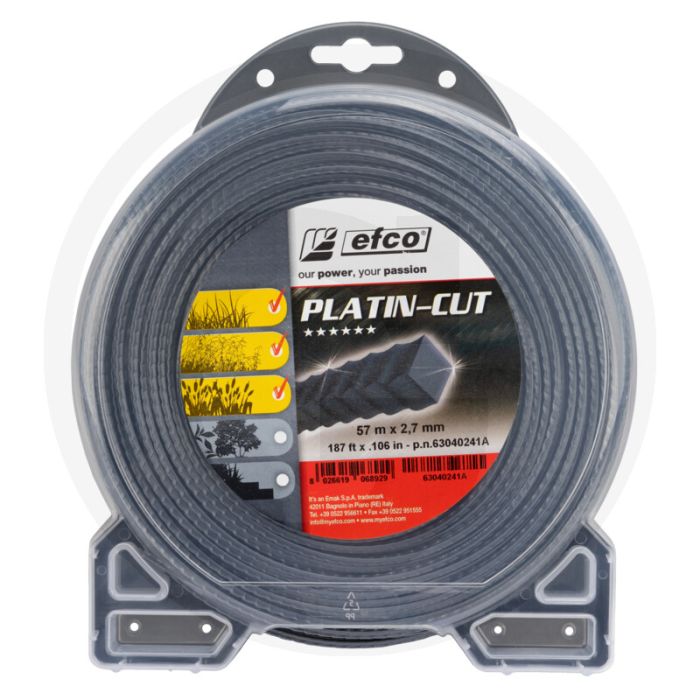 EMAK Trimmerdraad nylon (Platin-Cut 4-kant getand (63040241A))