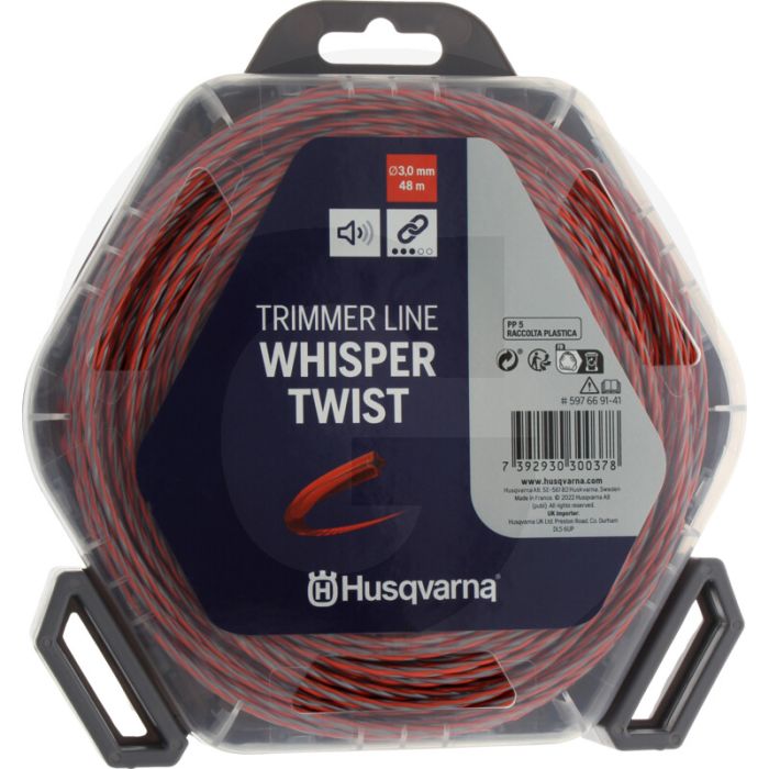 Husqvarna Nylonfaden Whisper-Twist (Faden-Ø 3,0 mm / 48 m)