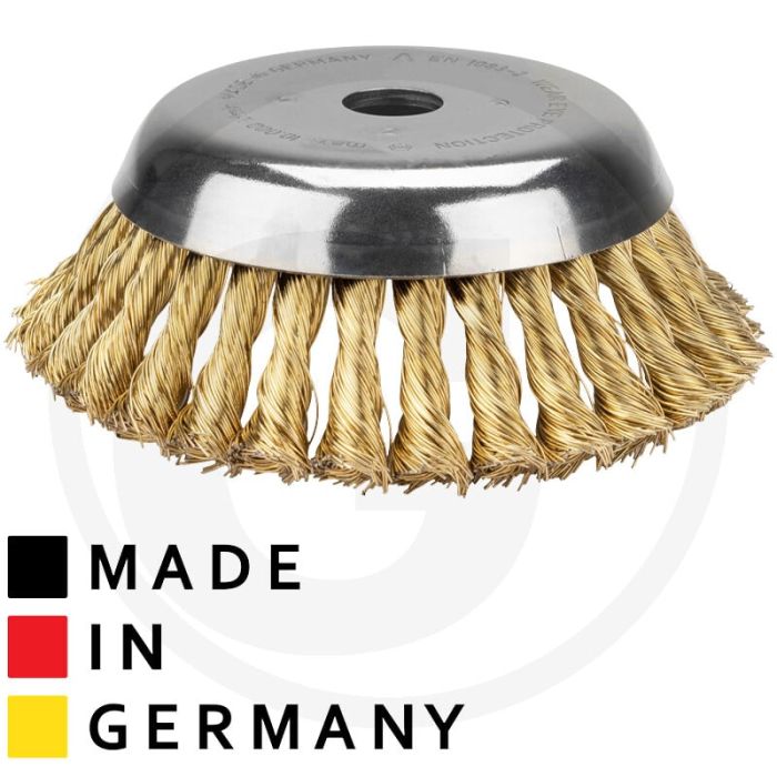 Premium onkruidborstel, vermessingd (Buiten-Ø: 180 mm, boring 20 mm)