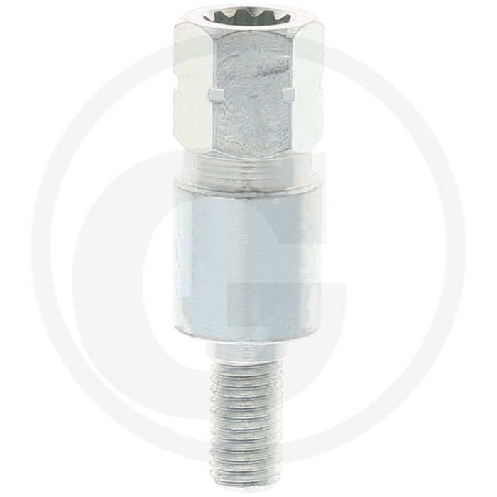 Asadapter (M6 rechtse draad  Asgaten stervormig (10 tanden / (diameter 8 mm))