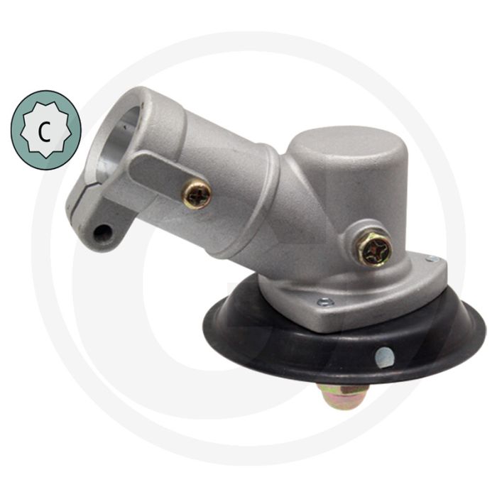 Haakse aandrijfkop 25mm, 9 tanden, M10 x 1,25 - Universeel met speciale opname