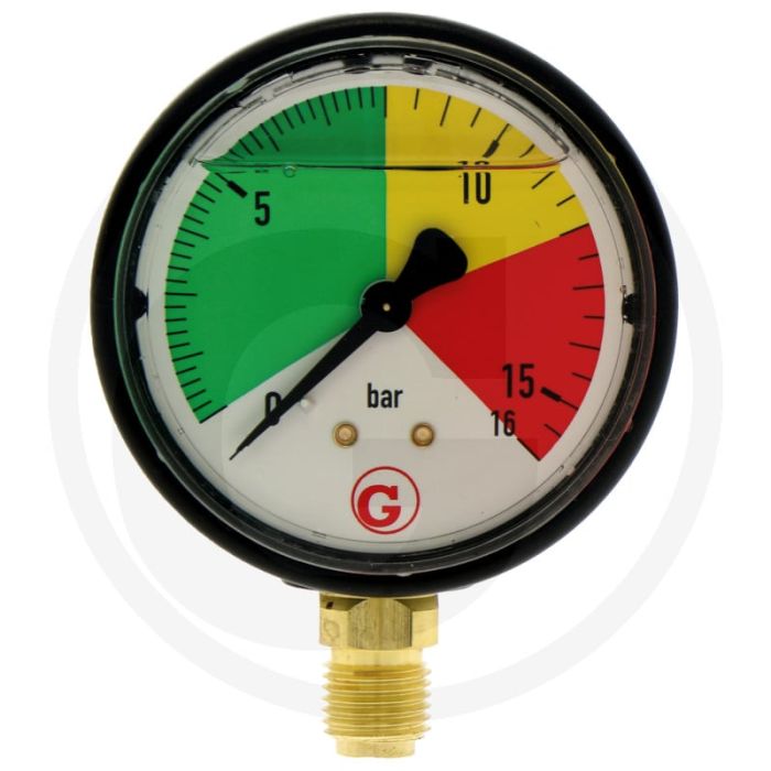 WIKA Manometer 63mm +16 bar Glycerine gevuld
