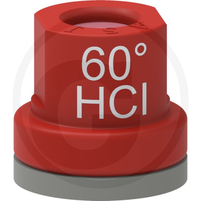 ASJ Holle kegelsproeidop 60° HCI Rood Keramiek.