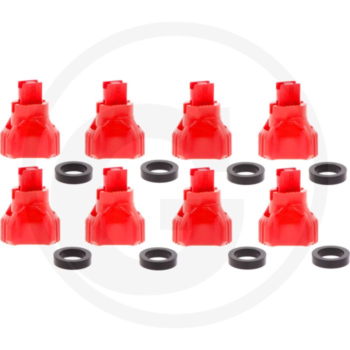 Nozal VPE 8 Flachstrahldüse KWIX RDX Rot 120° Keramik.