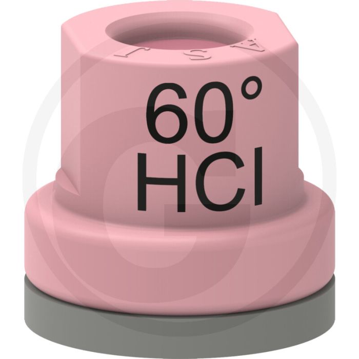 ASJ Holle kegelsproeidop 60° HCI - Roze keramiek.