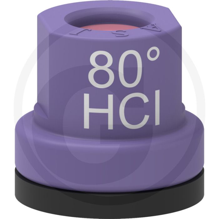 ASJ Holle kegelsproeidop 80° HCI - Paars, Kunststof, Keramiek.