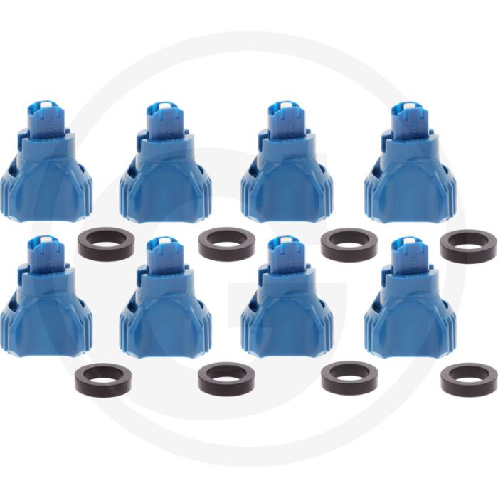 Nozal VPE 8 vlakstraal sproeidoppen KWIX ADX b - Spleetdop, 120° spuithoek, Blauw