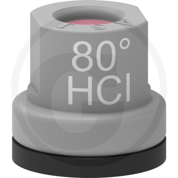 ASJ Holle kegelsproeidop 80° HCI - Keramiek top - Grijs