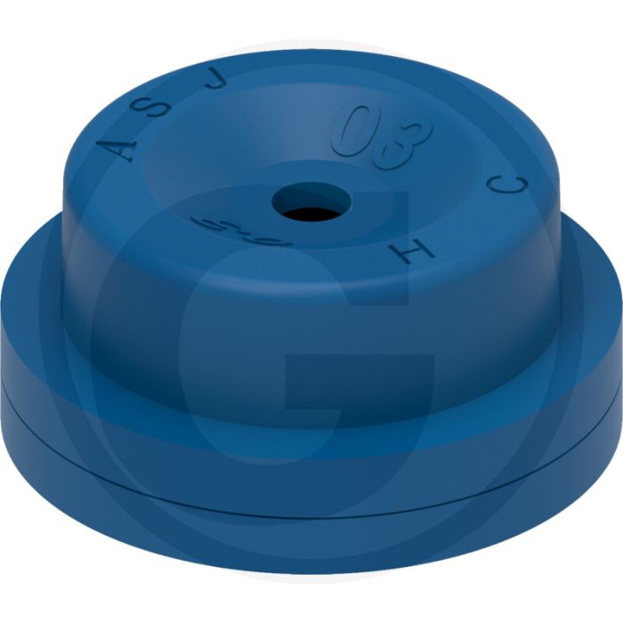 ASJ Holle kegelsproeidop 80° HC Blauw-Kunststof.