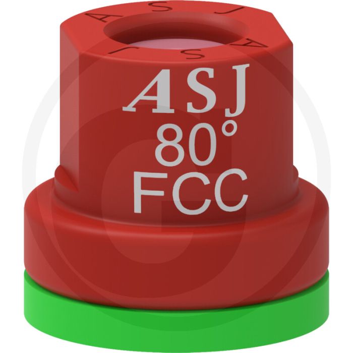 ASJ Volledige kegel sproeidop 80° FCC - Rood, Kunststof, Keramiek.