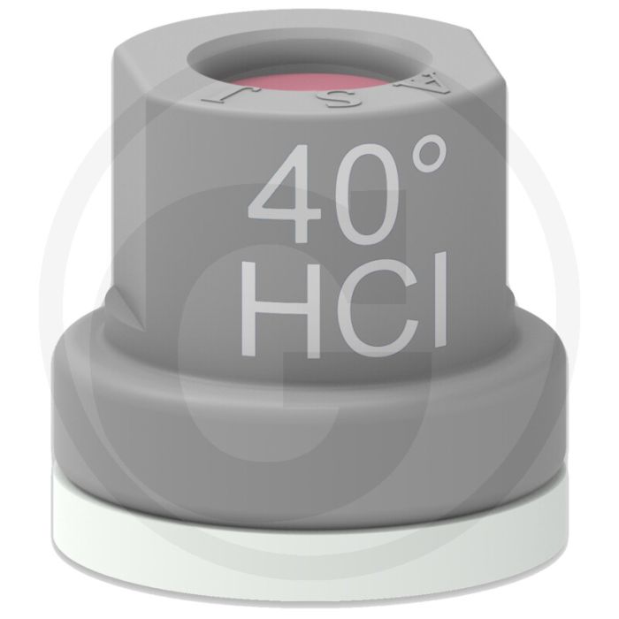 ASJ Holle kegelsproeidop 40° HCI - Keramiek top - Grijs