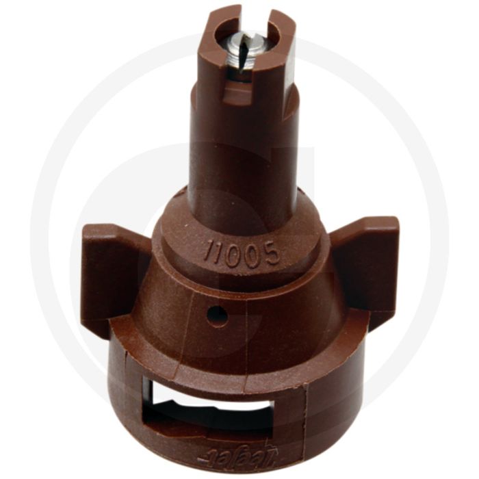 TeeJet Injector-spleetdop 110° - Bruin, Kunststof, RVS.