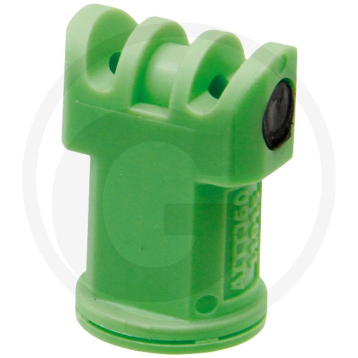 TeeJet Dubbele injector spleetdop 110° - Kunststof, Lichtgroen, 50 mazen