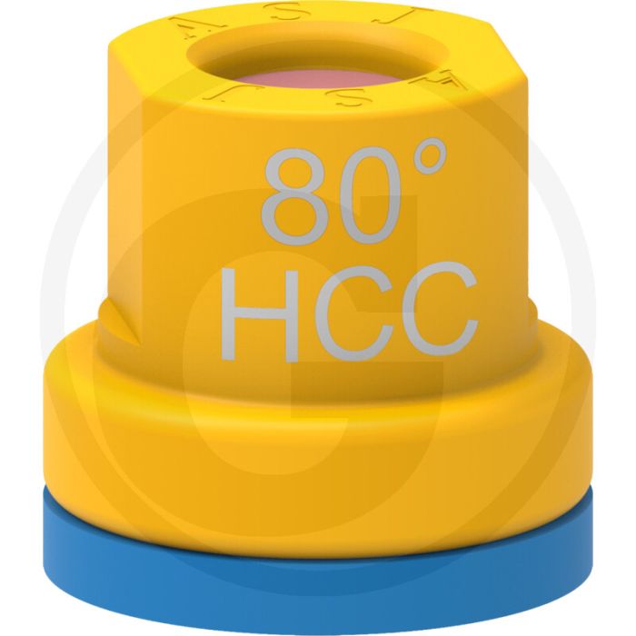 ASJ Holle kegelsproeidop 80° HCC - Oranje Keramiek - Rond gat 12 mm
